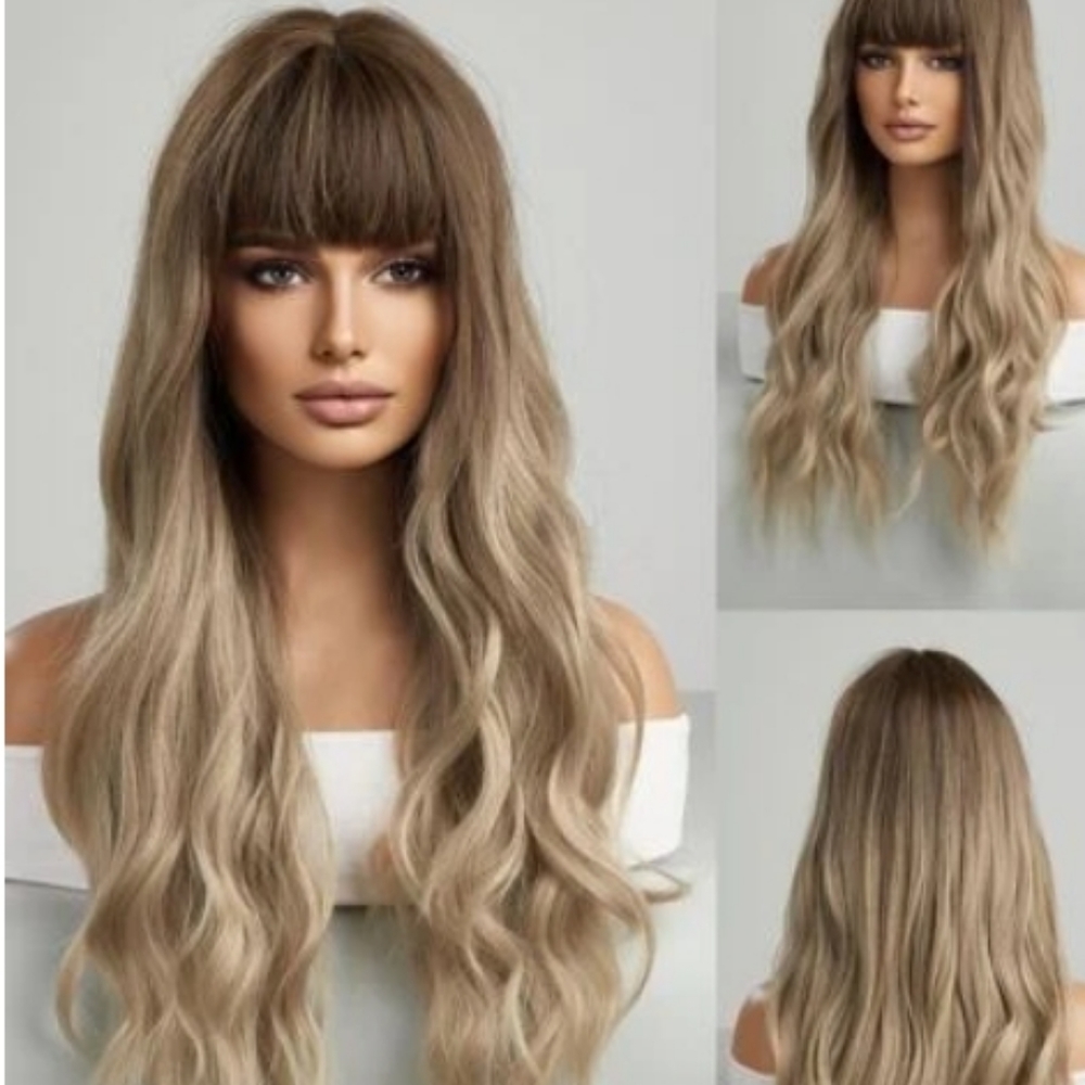 Ombre Blonde Beauty Waves Full Wig